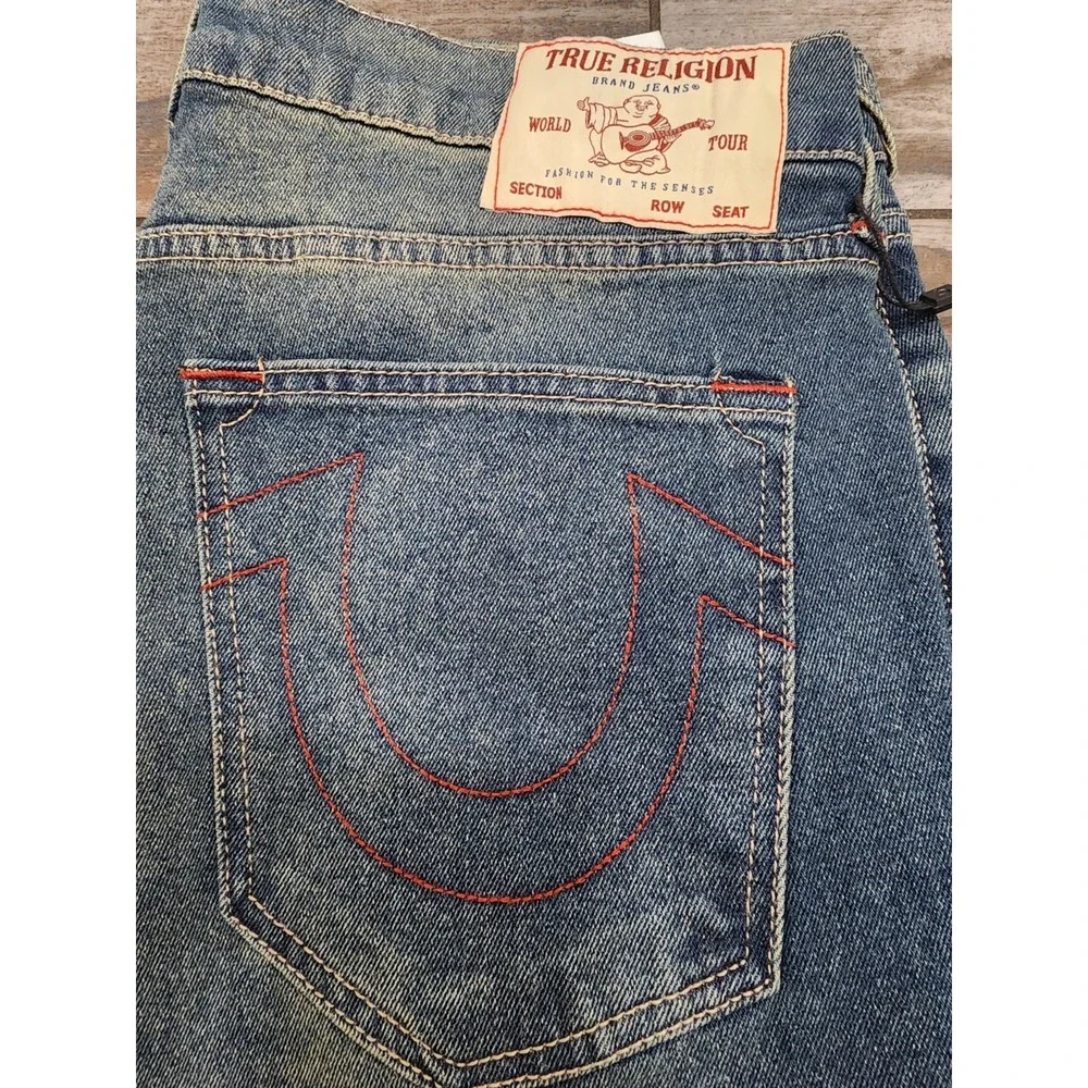TRUE RELIGION Ricky SN Relaxed Straight JEANS 33